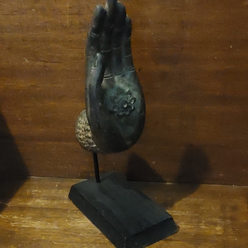 Decorative Bronze Hand Sculpture